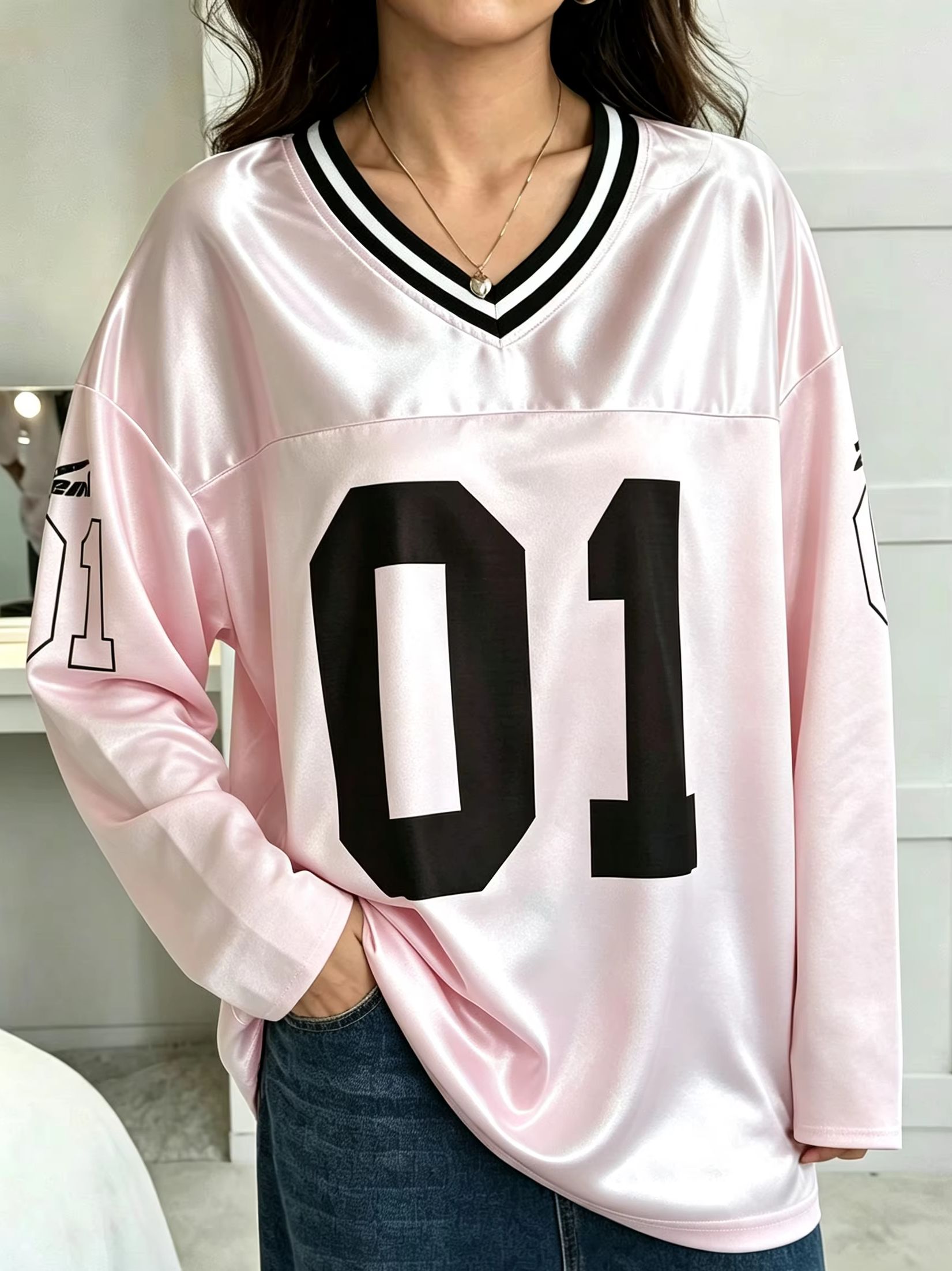 Street Fashion For Man - Herren Damen Vintage Langarm Oversized 01
