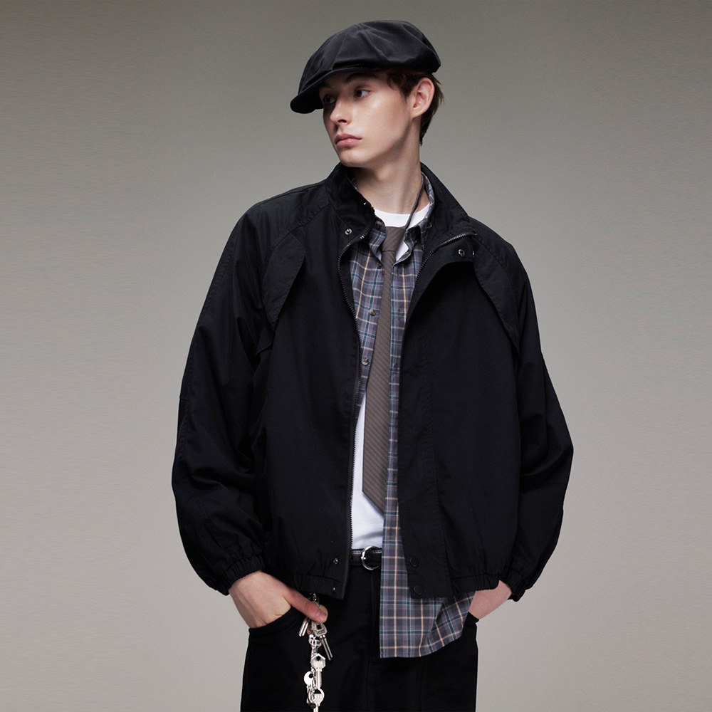Coach Jacket Bomber - Amerikanischen Pendler Mode Stehen Kragen Bomber