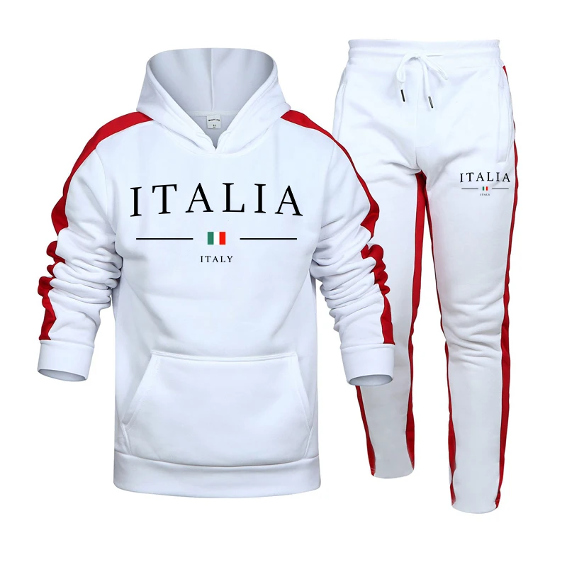 Street Fashion For Man - Herren Trainingsanzug 2-teiliges Set Modischer Freizeit-Sweatshirt-Outfit