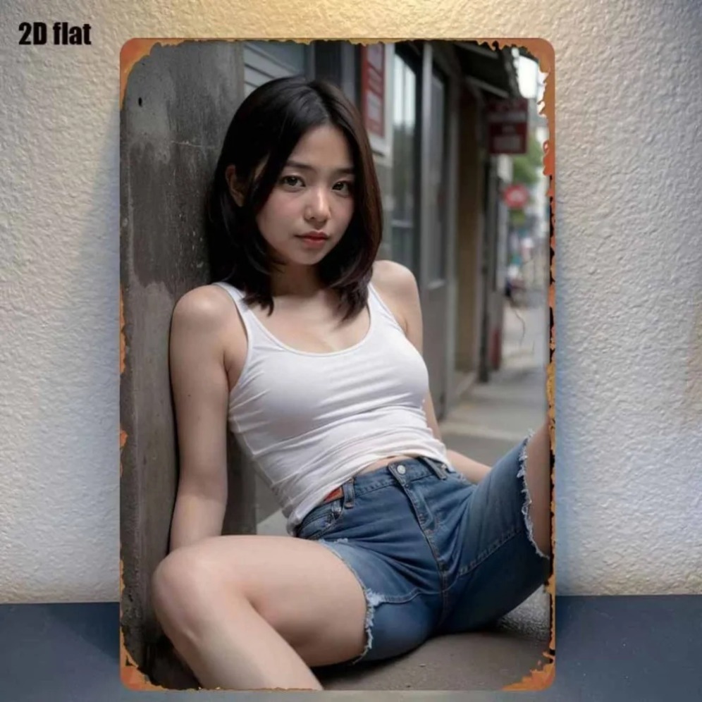 Street Fashion Asian - Neue Trendige HD Metall-Wandkunst - Asiatische
