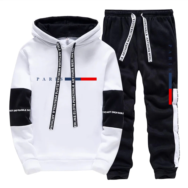 Street Fashion For Man - Herren-Set/Hoodie/Hose Paris Fashion Herbst Winter Lässiger