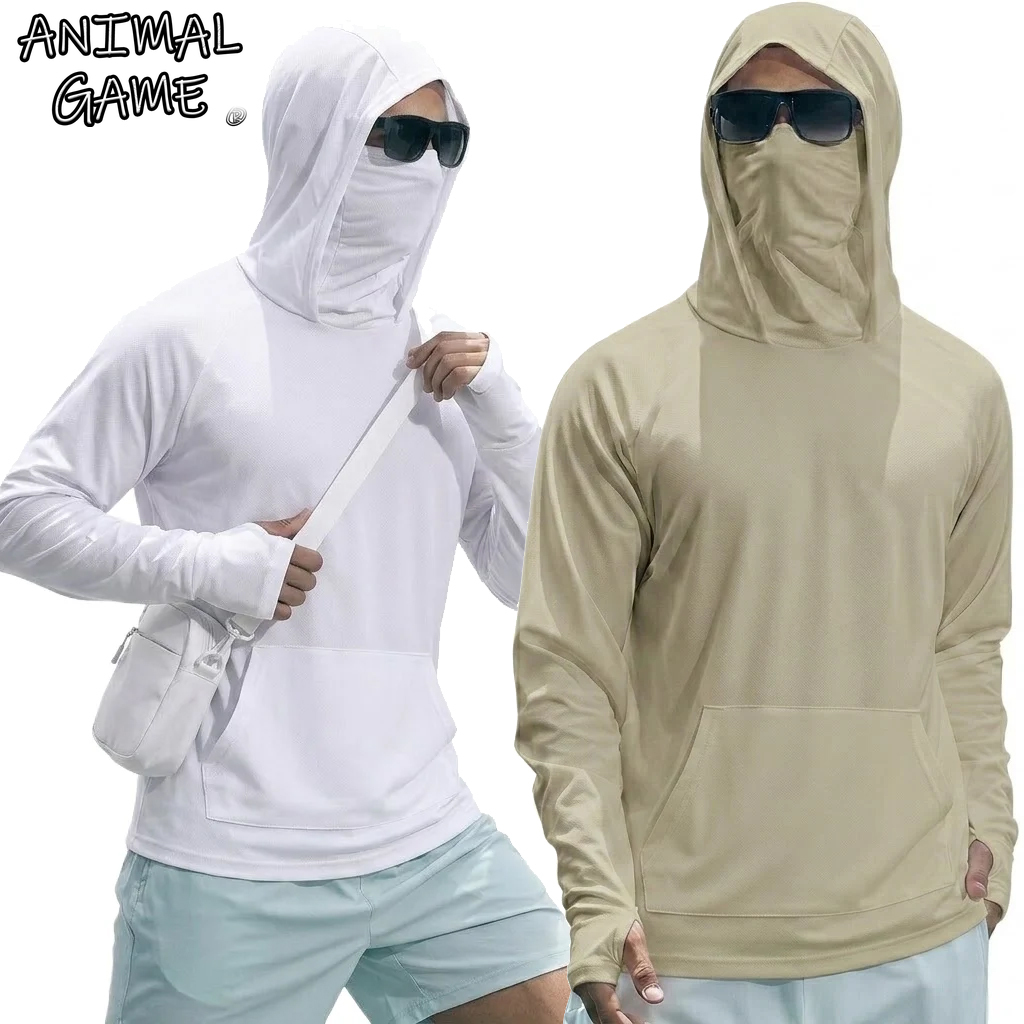 Street Fashion Game - Sommer UPF50+ Performance Herren T-Shirt Langarm-Hoodie