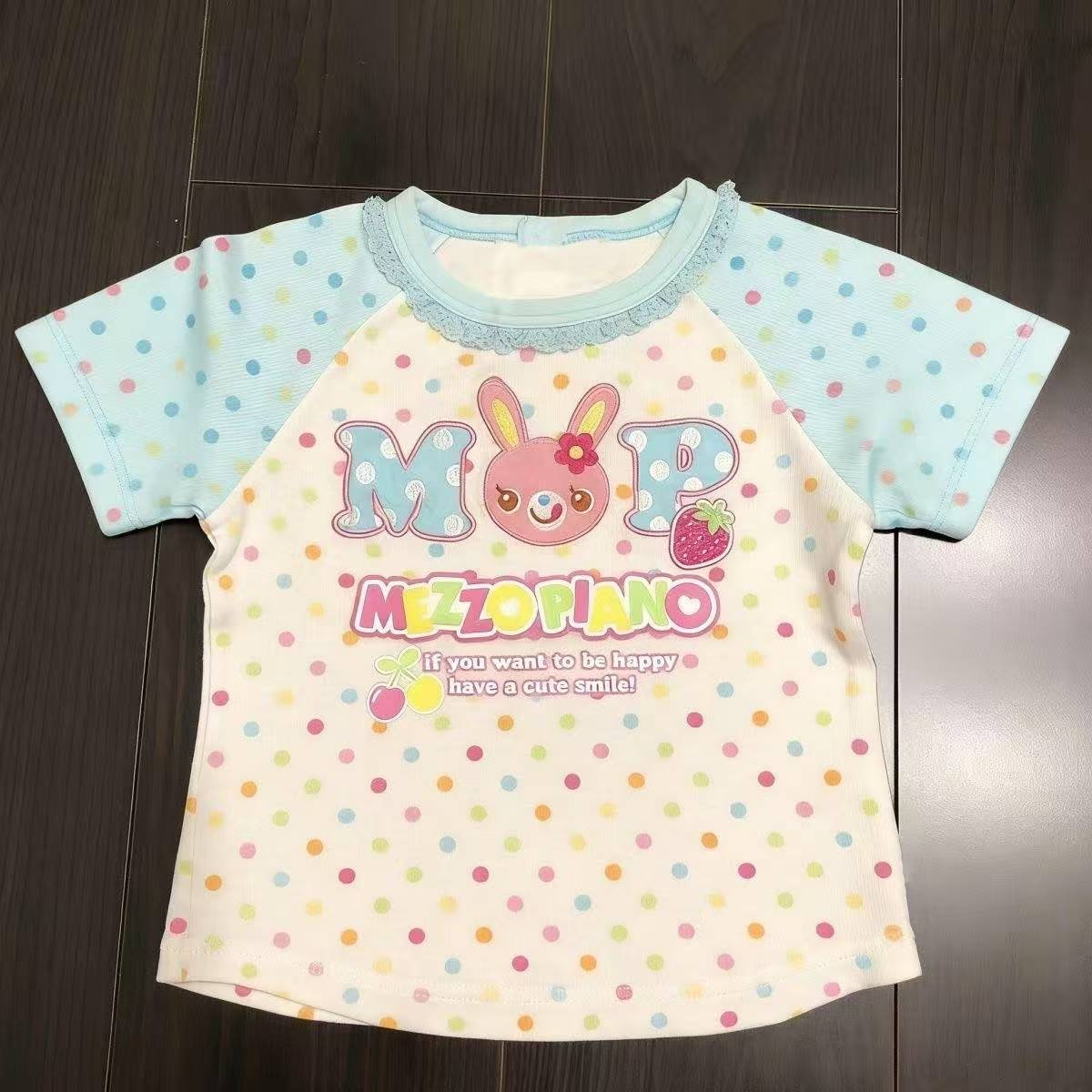 Vintage Kawaii Süße Kurzarm-T- – Street Fashion China Bewertung und Preis