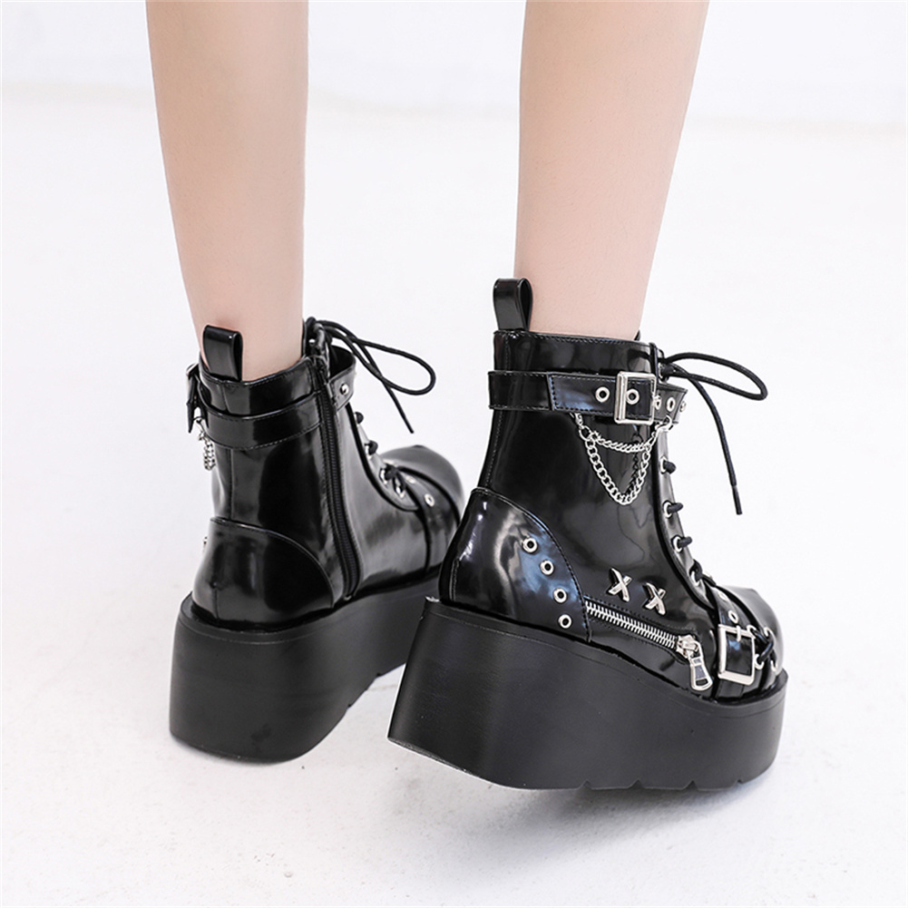 Brandneue Damen Goth Plateau-S – Street Fashion Brands Bewertung und Preis