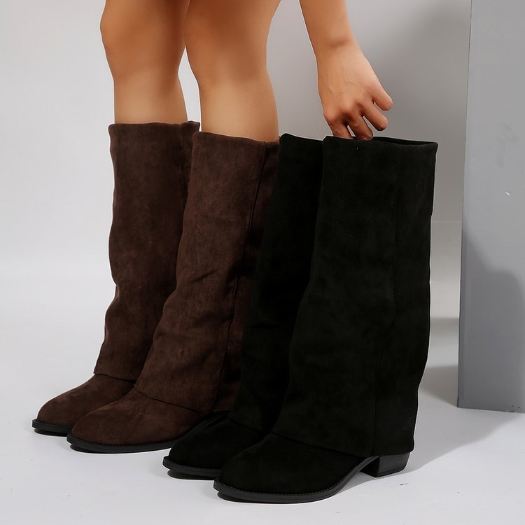 Frauen Kniehohe Stiefel Herbst – Street Fashion Denim Bewertung und Preis