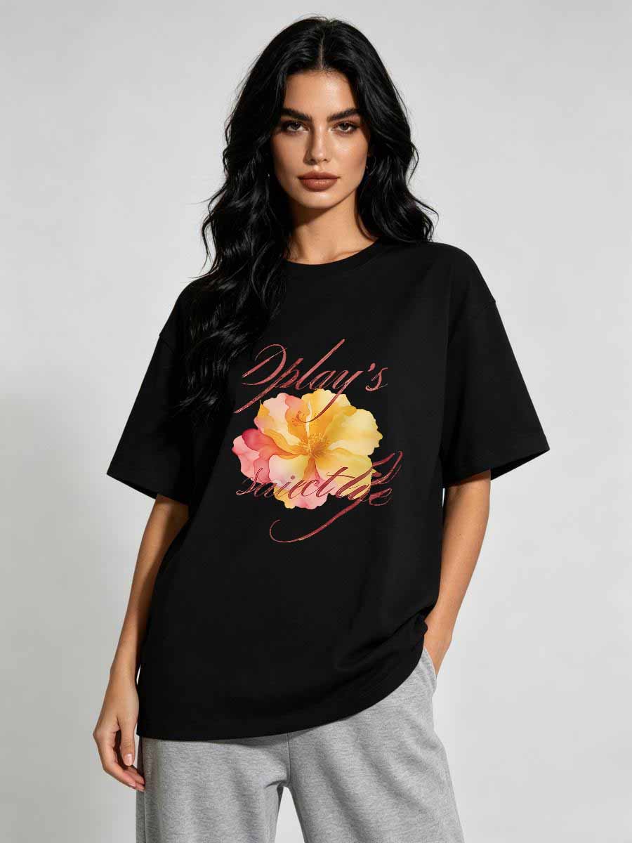 T-Shirts Korea Wind Damen Baum – Street Fashion Asian Bewertung und Preis
